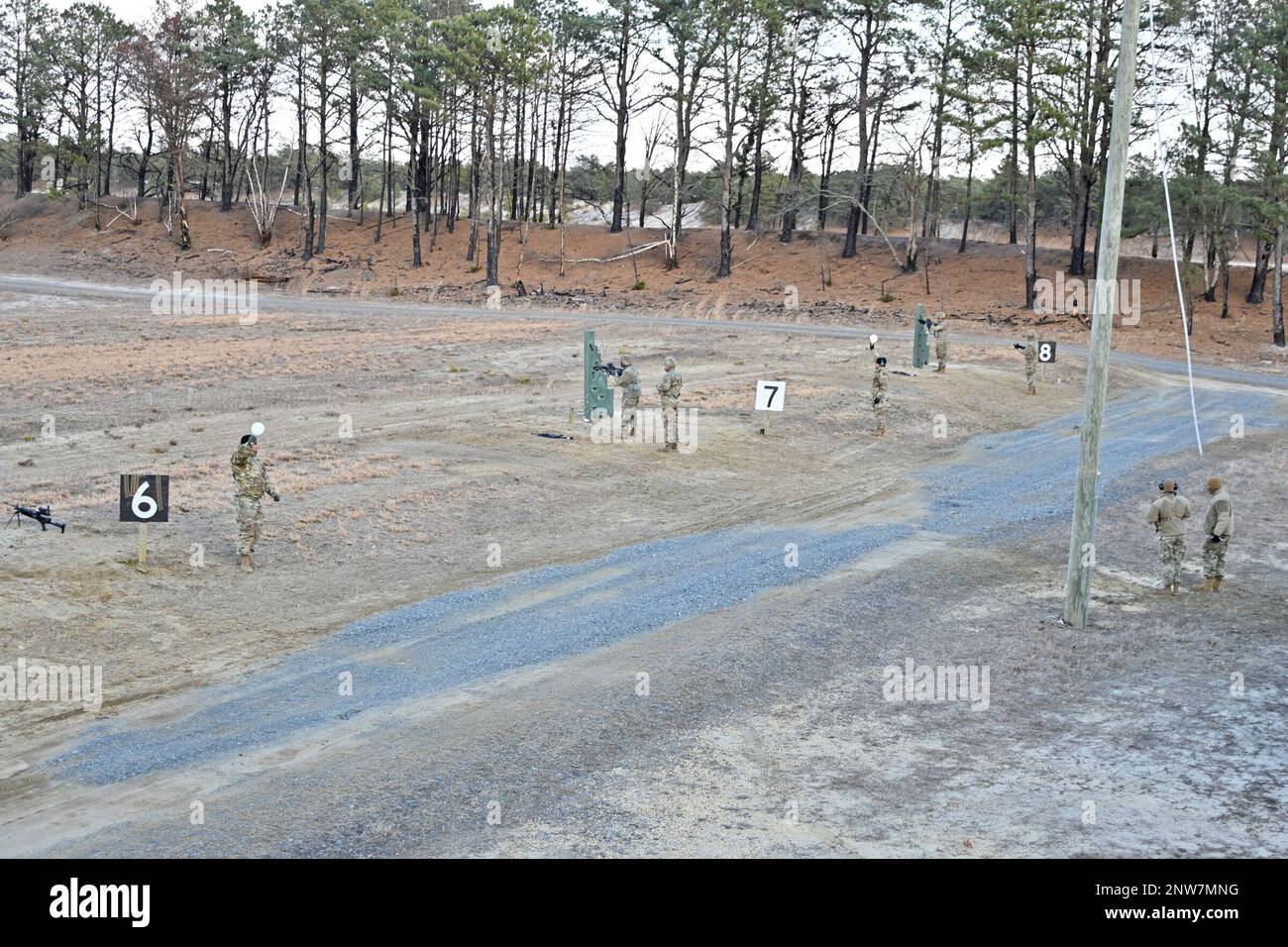On Range 21 on the Fort Dix Range Complex soldiers from the 104th ...
