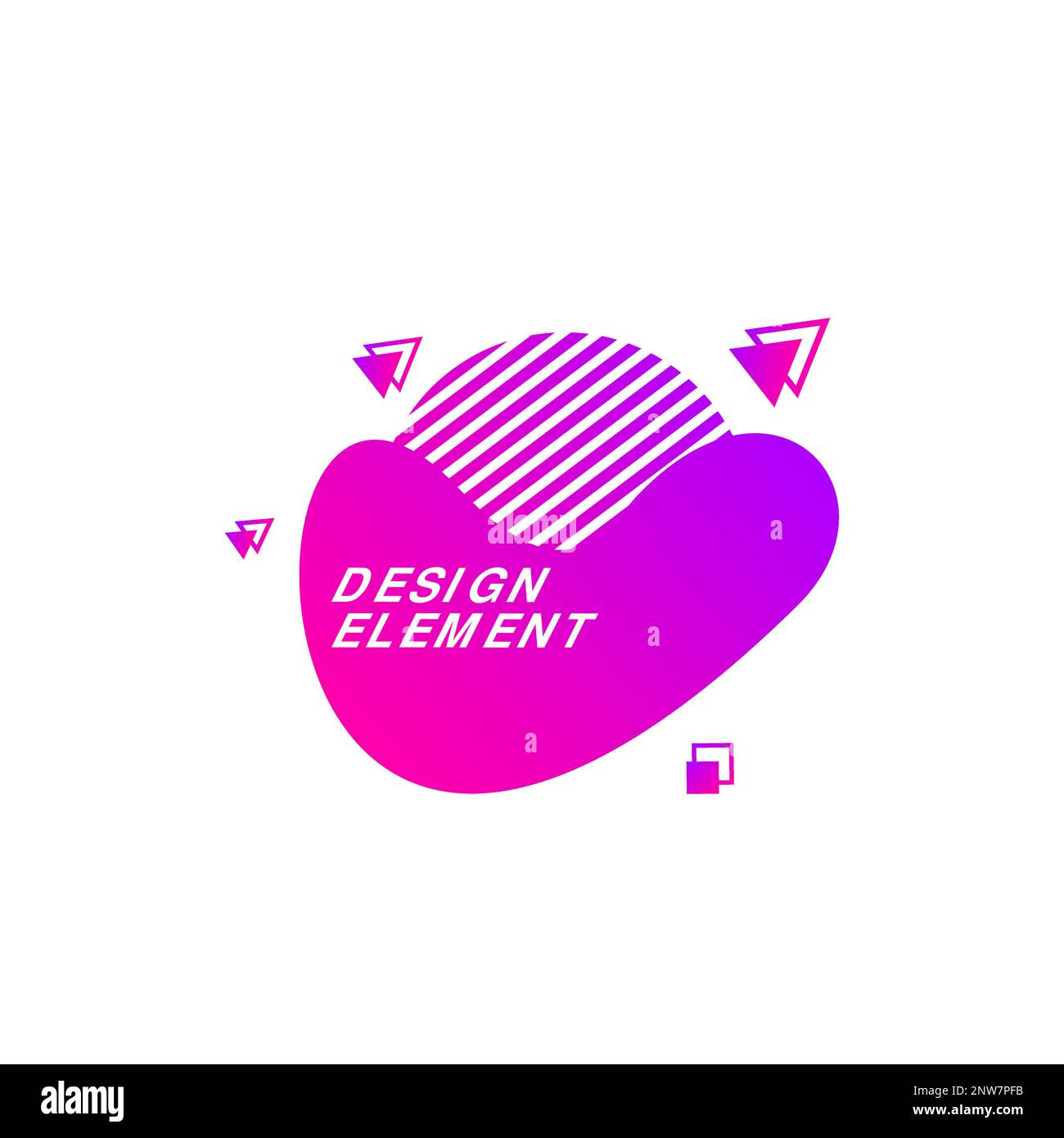 Fluid graphic shape element design vector background or liquid gradient abstract geometric modern splash halftone wavy set for text copy space Stock Vector