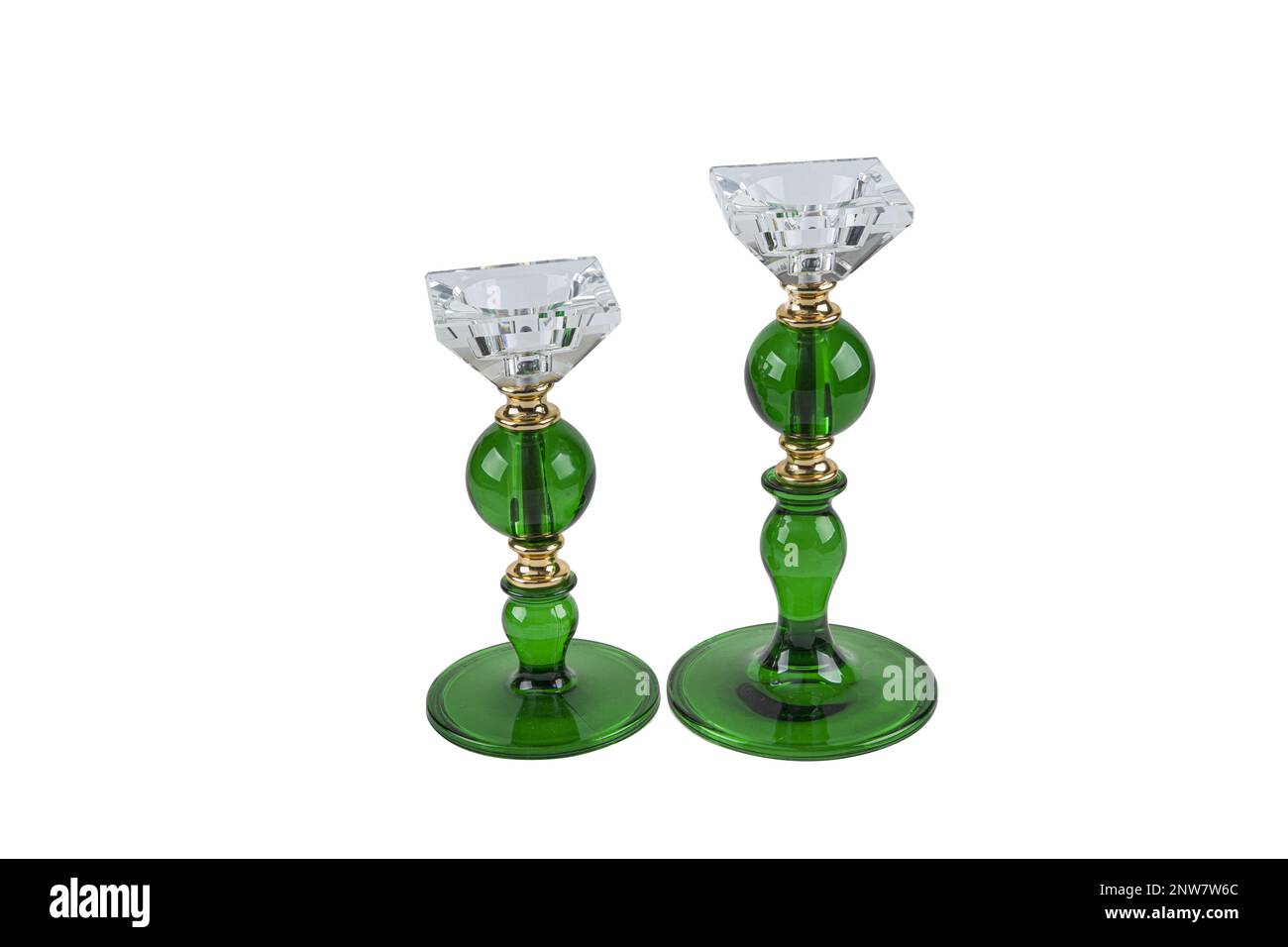 Glass crystal candles. Crystal candlesticks with olive oil. Light