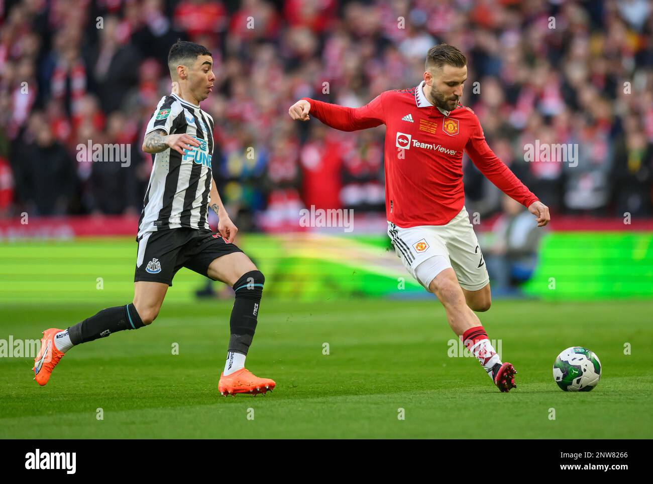 26 Feb 2023 Manchester United v Newcastle United Carabao Cup Final Wembley Stadium