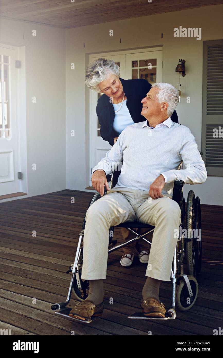 Wheelchair Retirement And Happy Senior Couple Enjoy Bonding Quality wheelchair-retirement-and-happy-senior-couple-enjoy-bonding-quality
