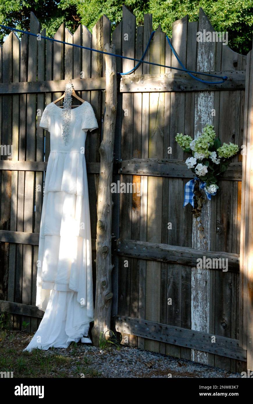 Decoration in Backyard Garden Stock Photo Alamy