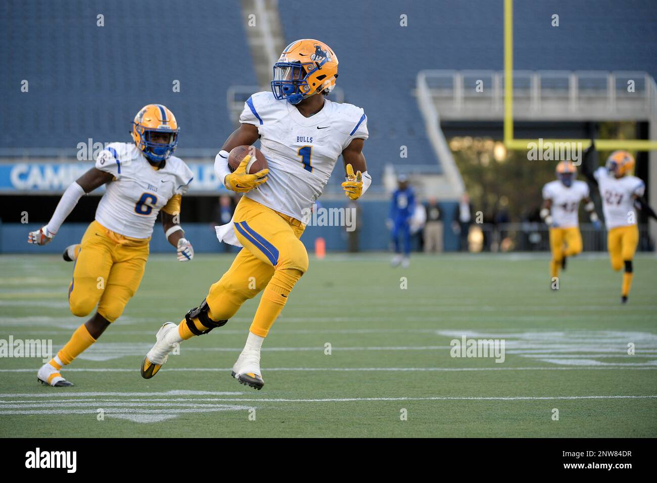 Miami Northwestern's Samuel Brooks (1) Scores A Touchdown After ...