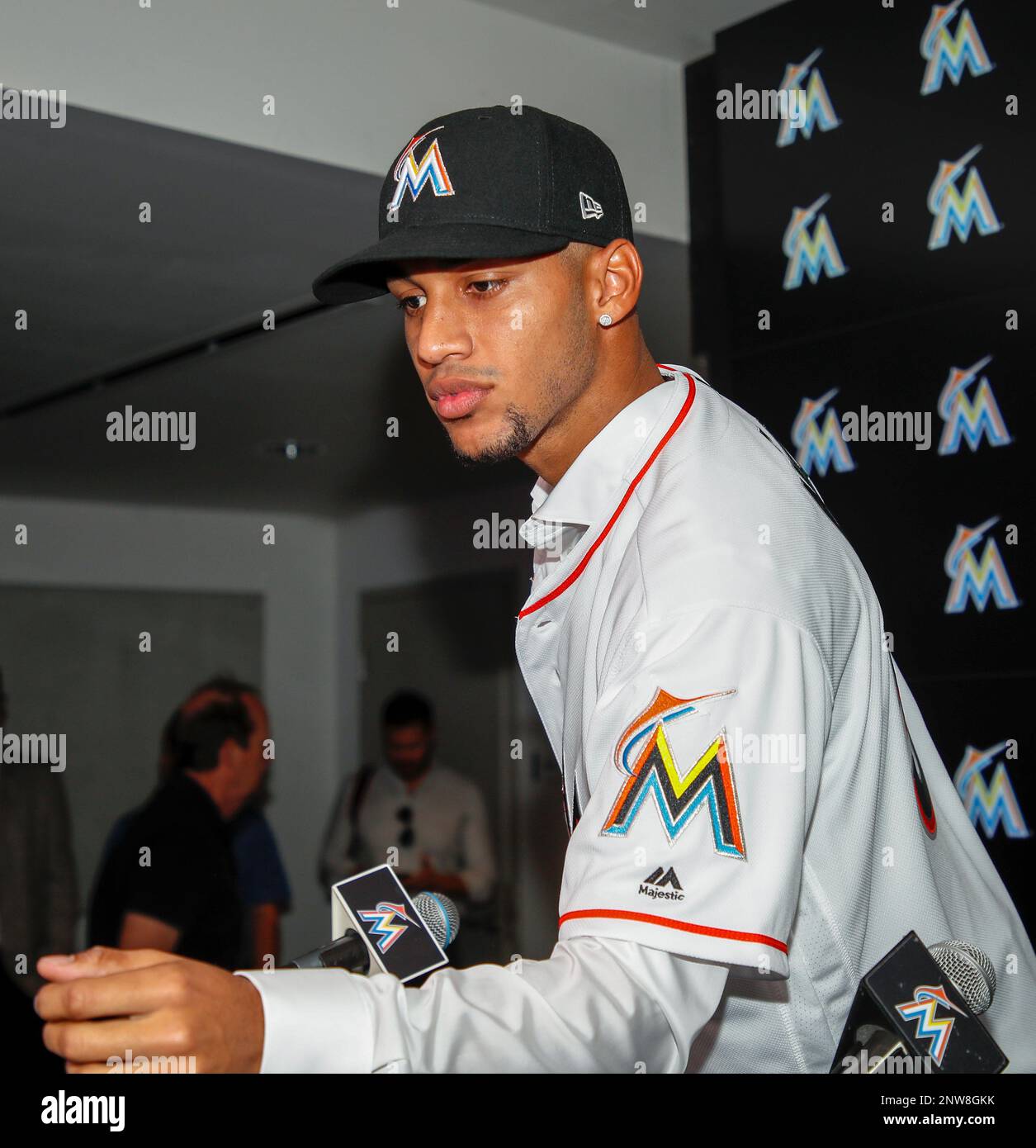 This is a 2019 photo of Victor Victor Mesa of the Miami Marlins