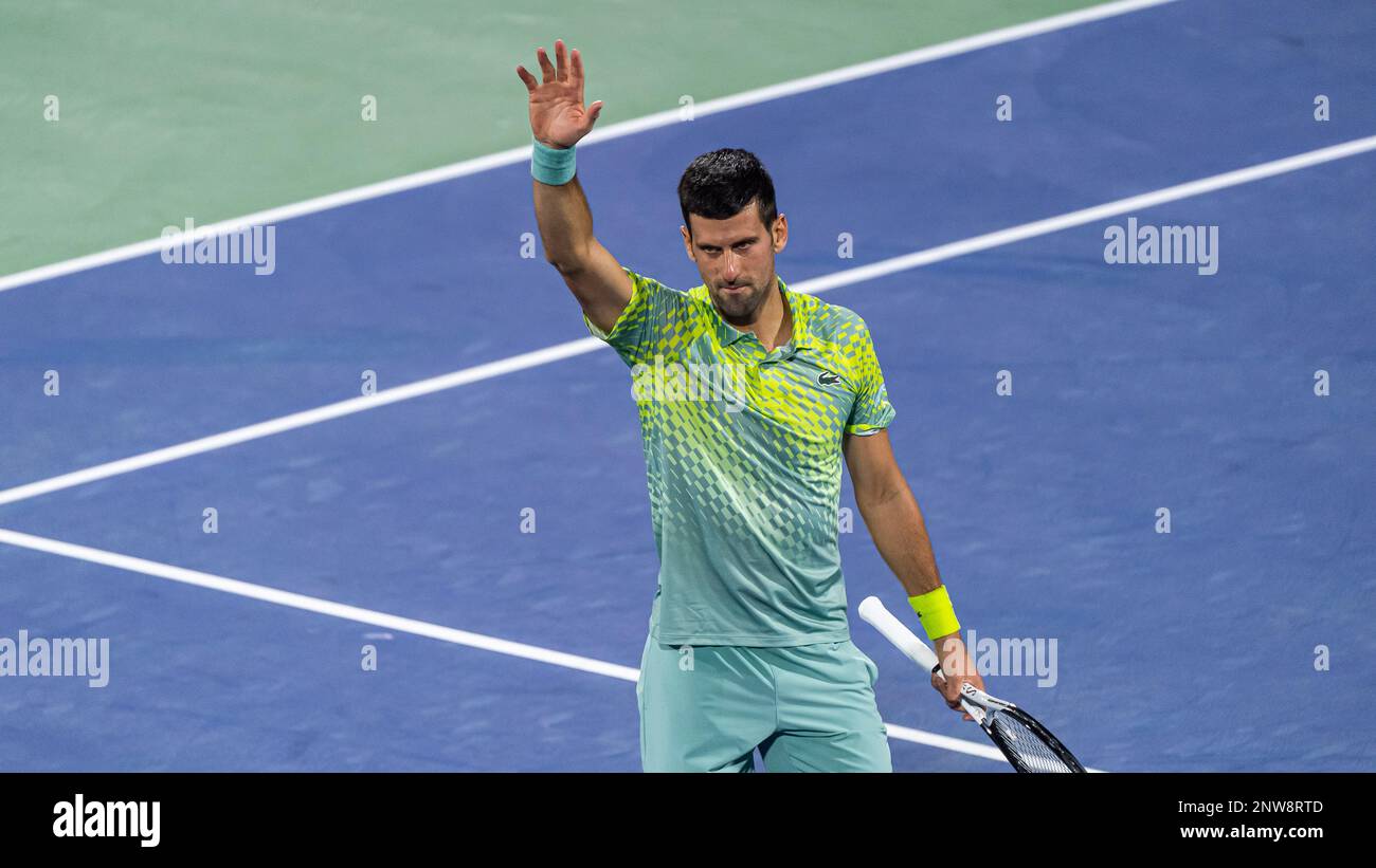 Dubai Tennis Championships 2023: Novak Djokovic hits practice