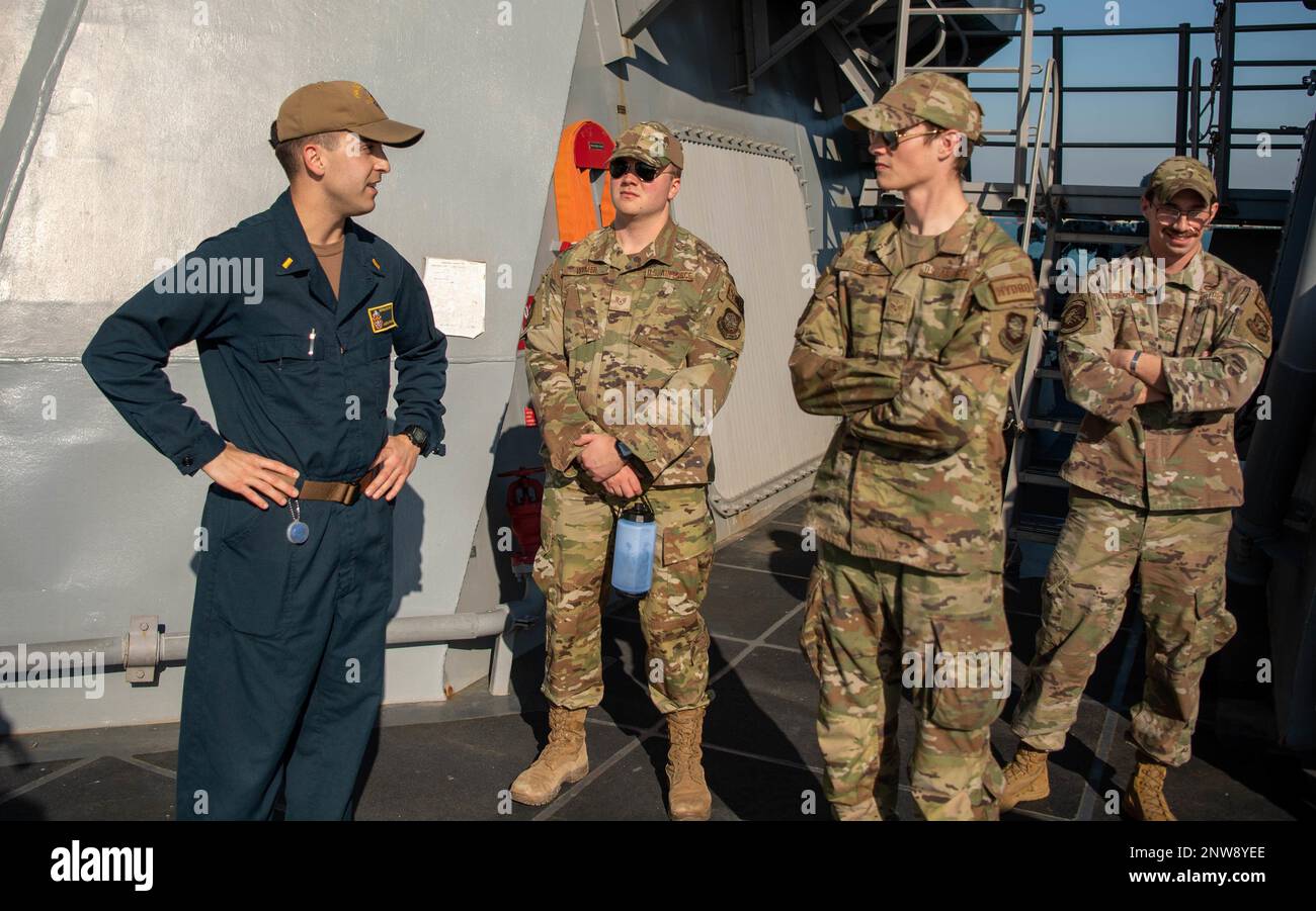 ROTA, Spain (January 4, 2023)- Ens. Jacob Jackson, assigned to the ...