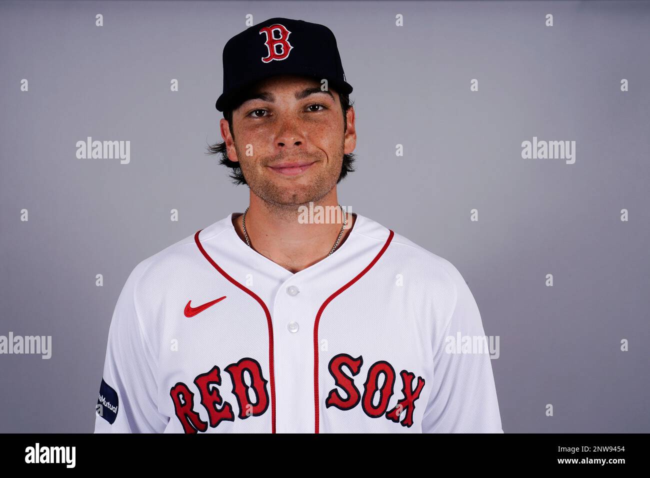This is a 2023 photo of first baseman Triston Casas of the Red Sox baseball  team. This image reflects the Red Sox active roster as of Tuesday, Feb. 21,  2023, in Fort