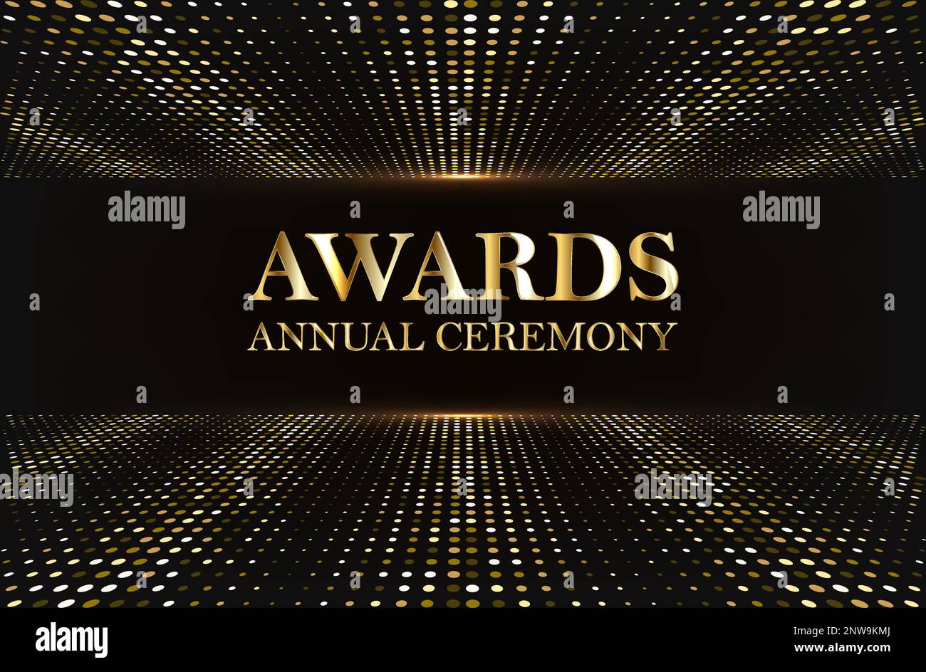 Award nomination, gold glitter text vector illustration Stock Vector Image & Art Alamy
