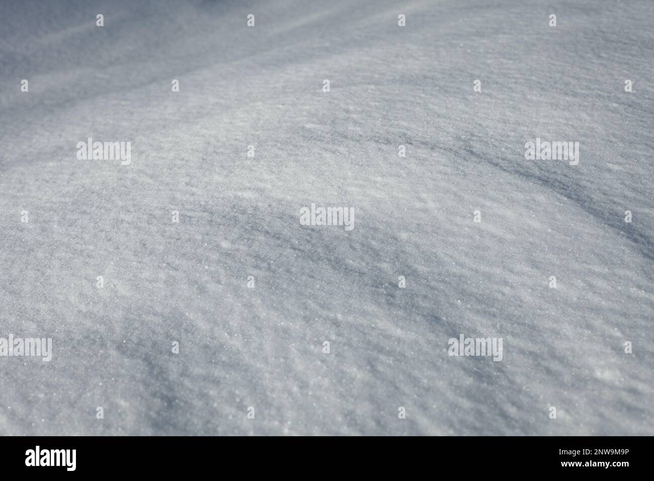 A snow covered surface of relief Stock Photo