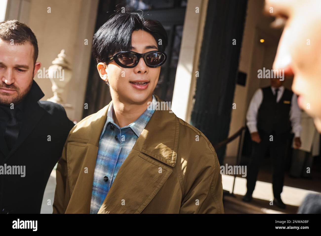 Milan, Italy. 25th Feb, 2023. RM of BTS is seen during the Milan