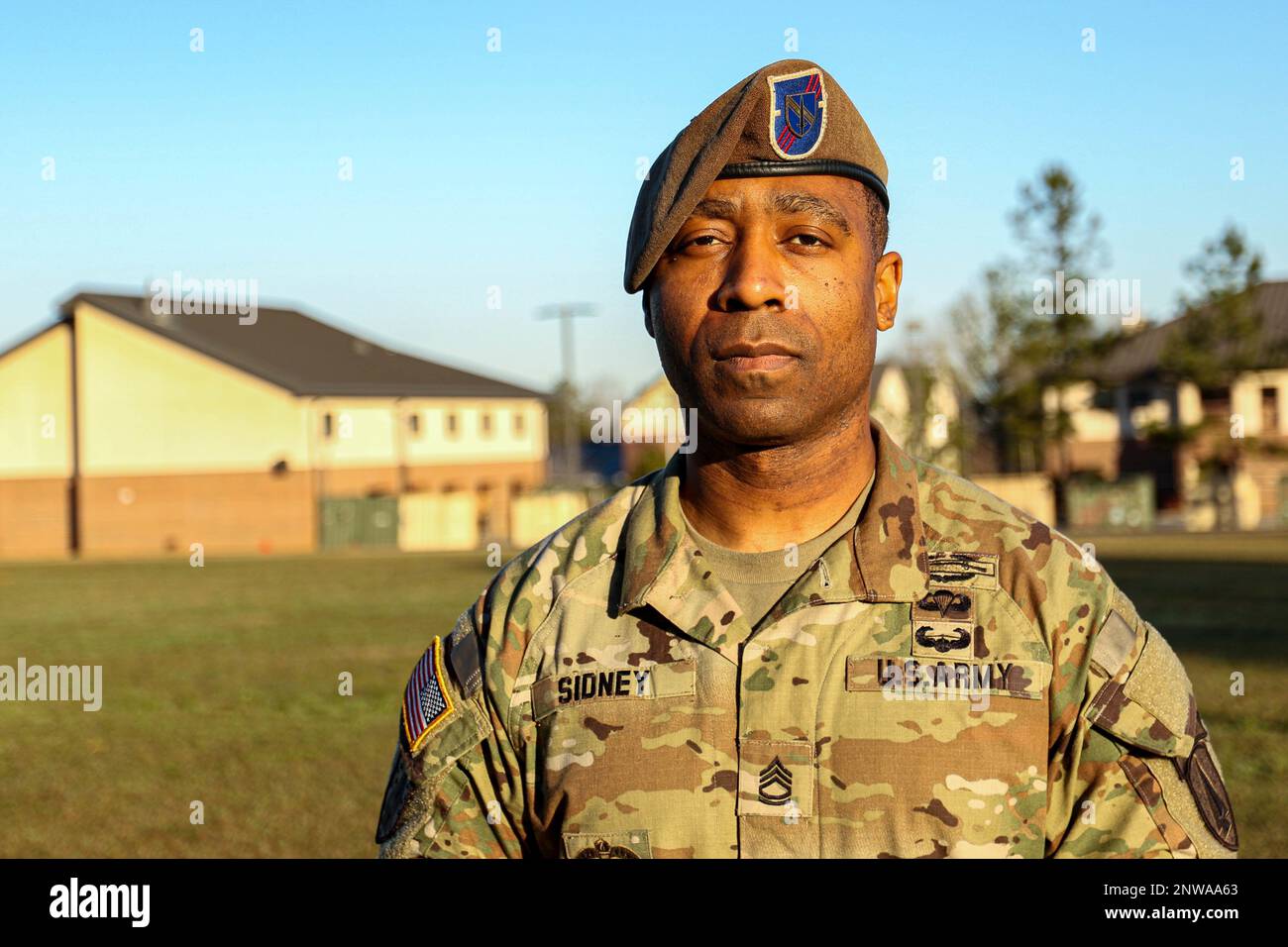 Sgt. 1st Class Lintuan Sidney, an infantry advisor assigned to 1st