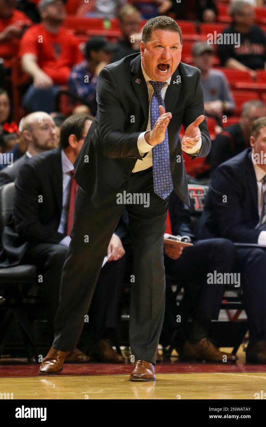 LUBBOCK, TX NOVEMBER 24 Texas Tech Red Raiders head coach Chris Beard yells at his team