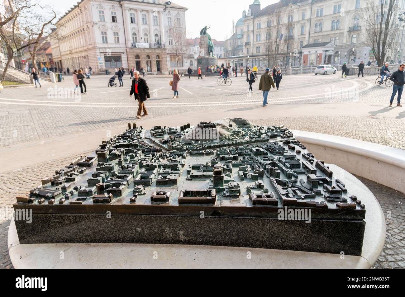 Old ljubljana map hi-res stock photography and images - Alamy