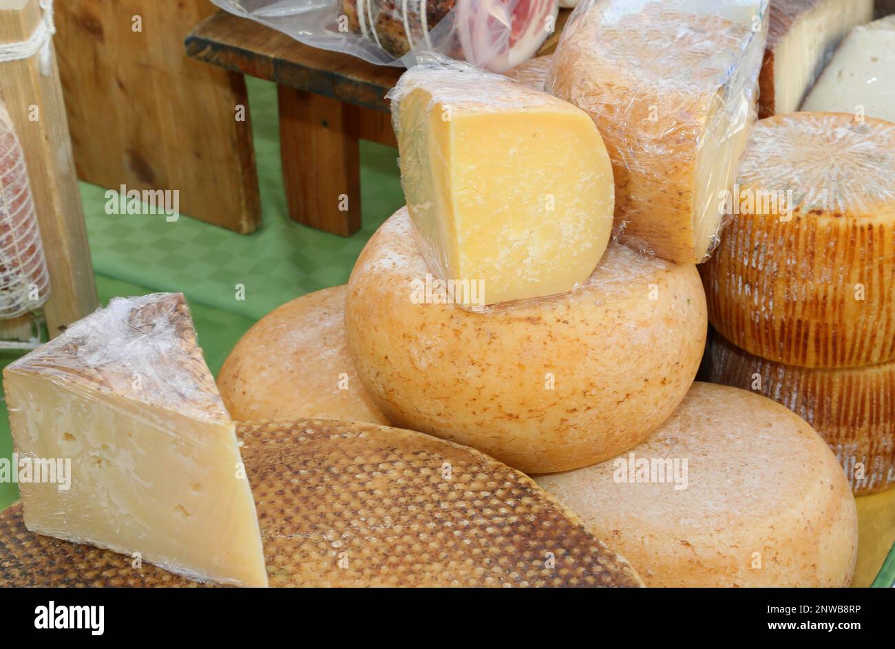 Seasoned cheeses made with sheep and cow s milk and goat for sale at