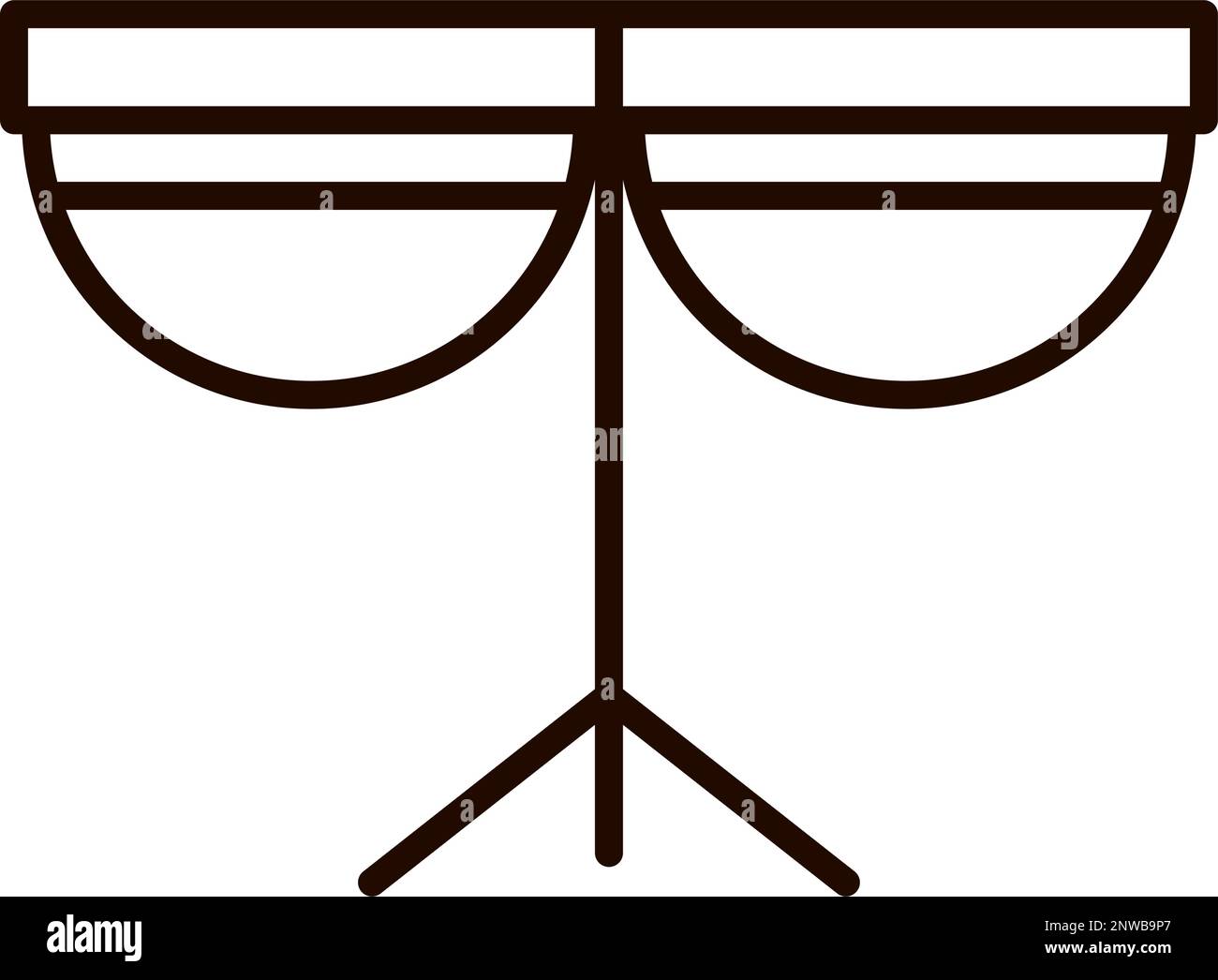 congas musical instrument Stock Vector