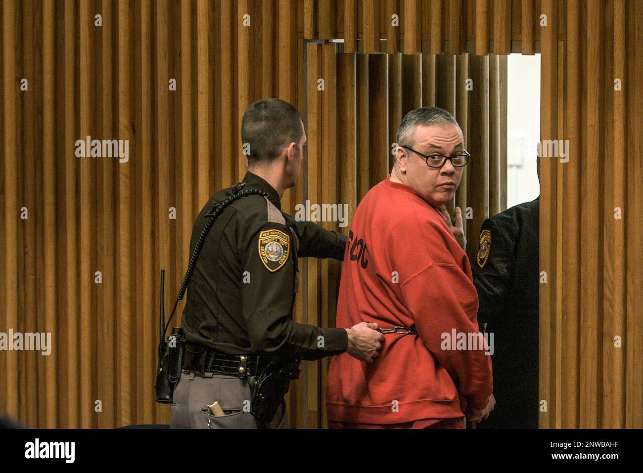 Travis Frink, of Warwick, R.I., looks back into Grafton Superior 