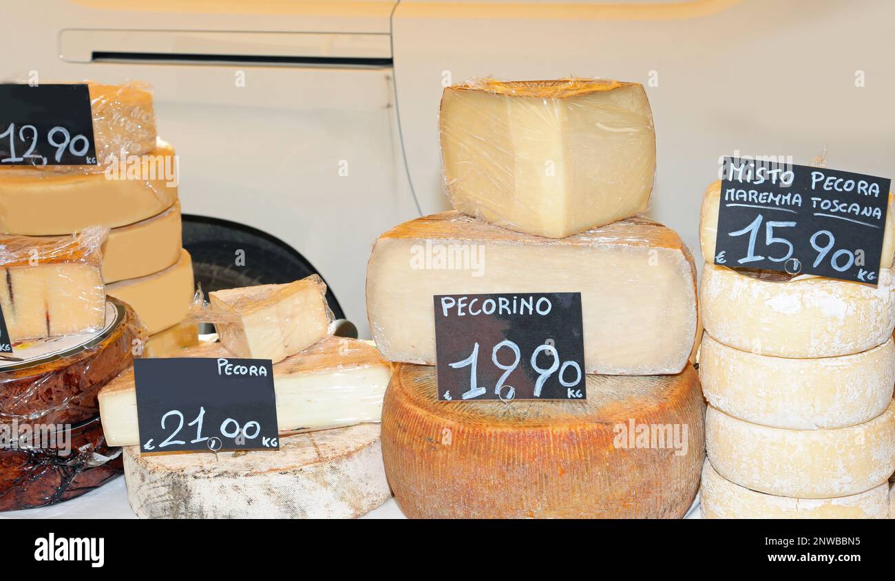 Seasoned cheeses made with sheep and cow s milk and goat for sale at