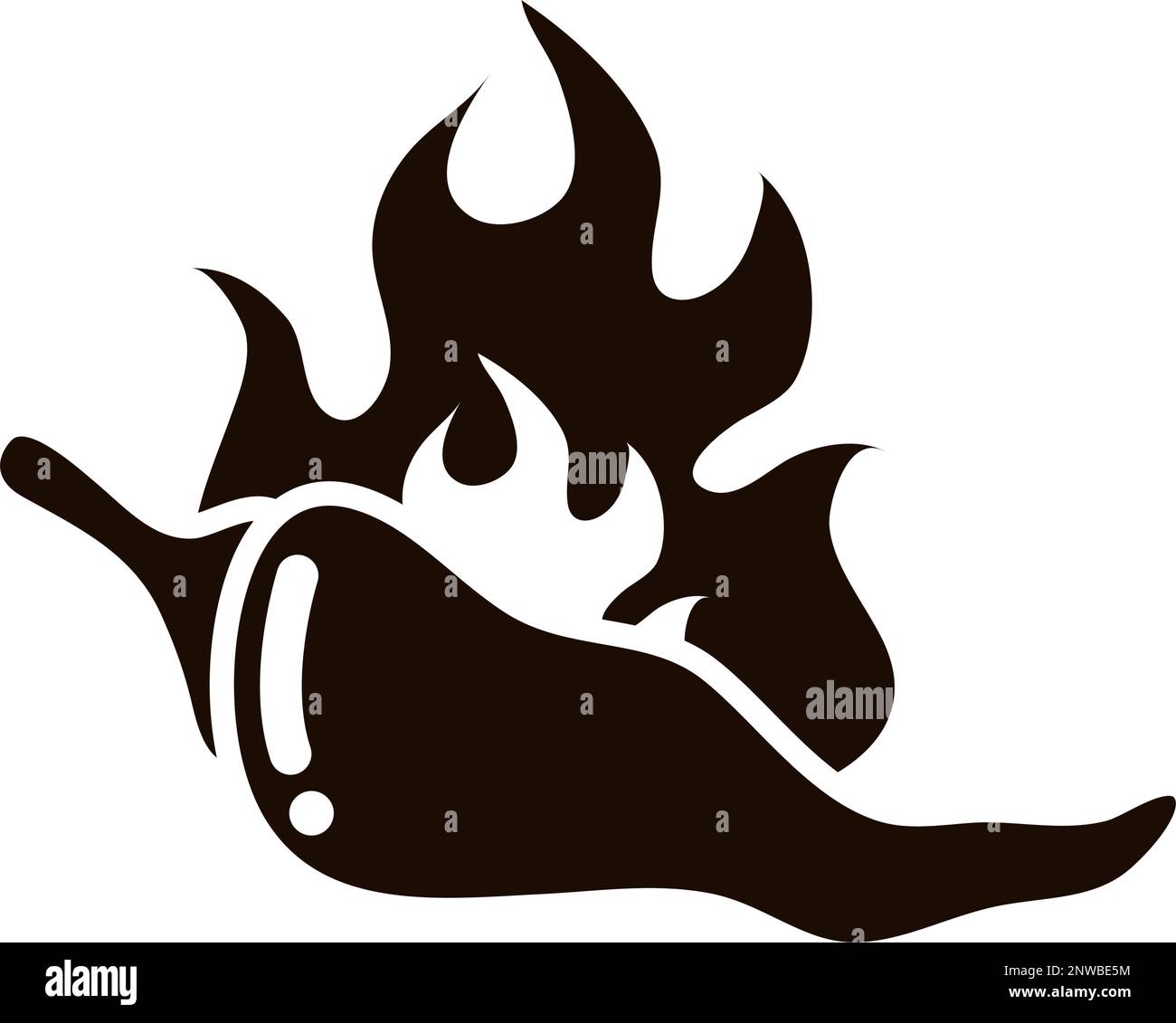 hot chili flame Stock Vector Image & Art - Alamy