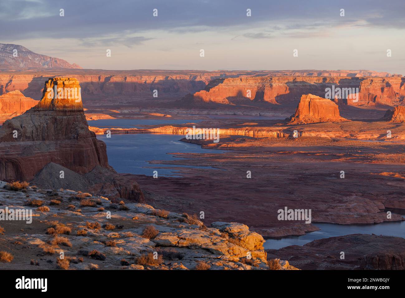 Water levels in Lake Powell, the secondlargest reservoir in the US