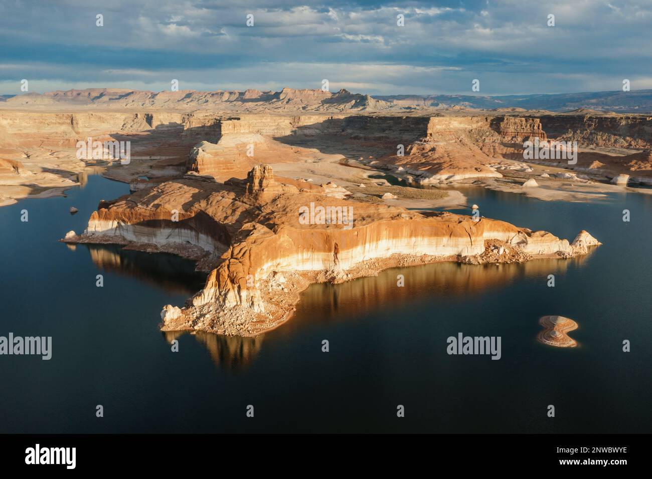 Water levels in Lake Powell, the secondlargest reservoir in the US