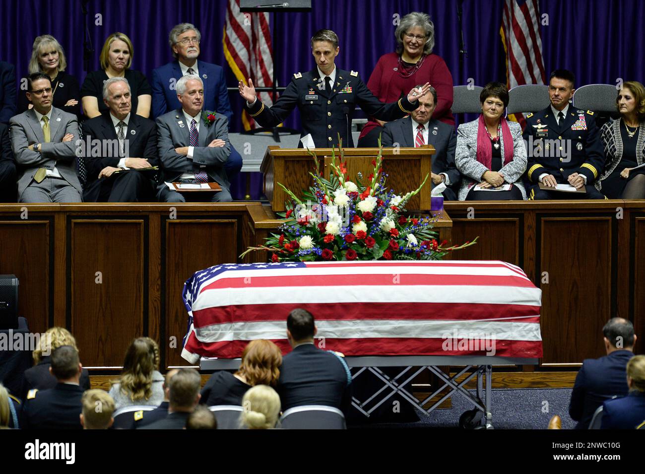 Captain Derek Taylor, brother of Maj. Brent R. Taylor, speaks about his