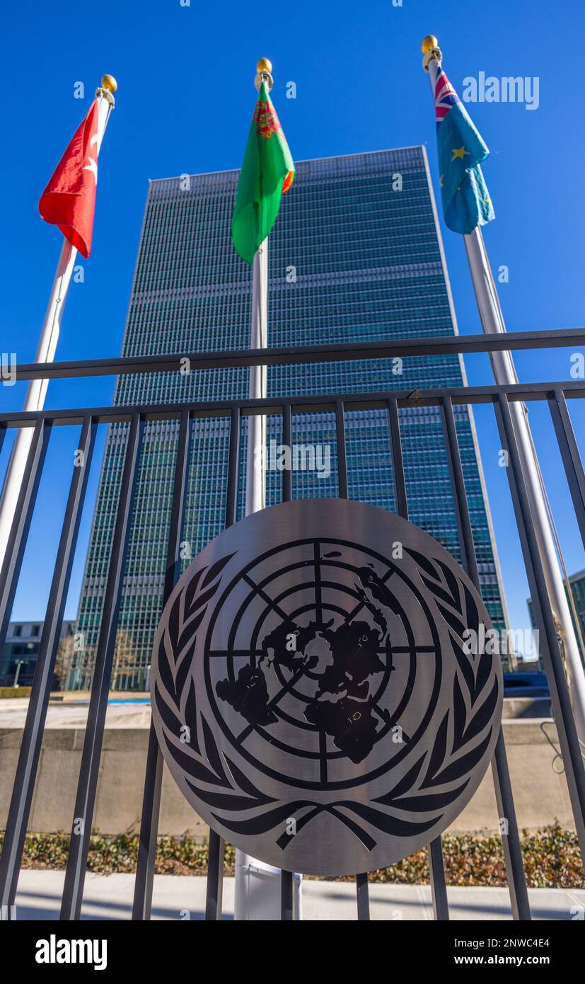 United Nations headquarter in New York - travel photography Stock Photo ...