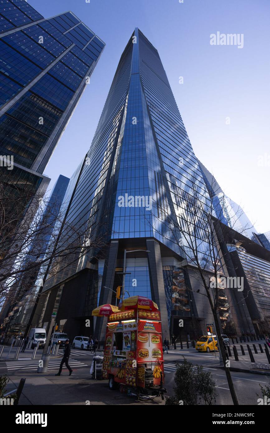 The high rise office buildings at Hudson Yards - skyscrapers in ...