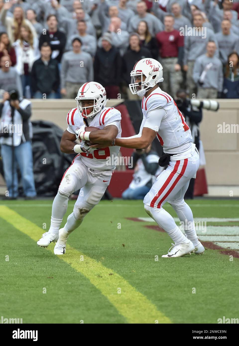 November 10, 2018 College Station, TXOle Miss receiver, A.J. Brown (1),  making a play during the NCAA football game between the Texas A&M Aggies  and the Ole Miss Rebels, in College Station