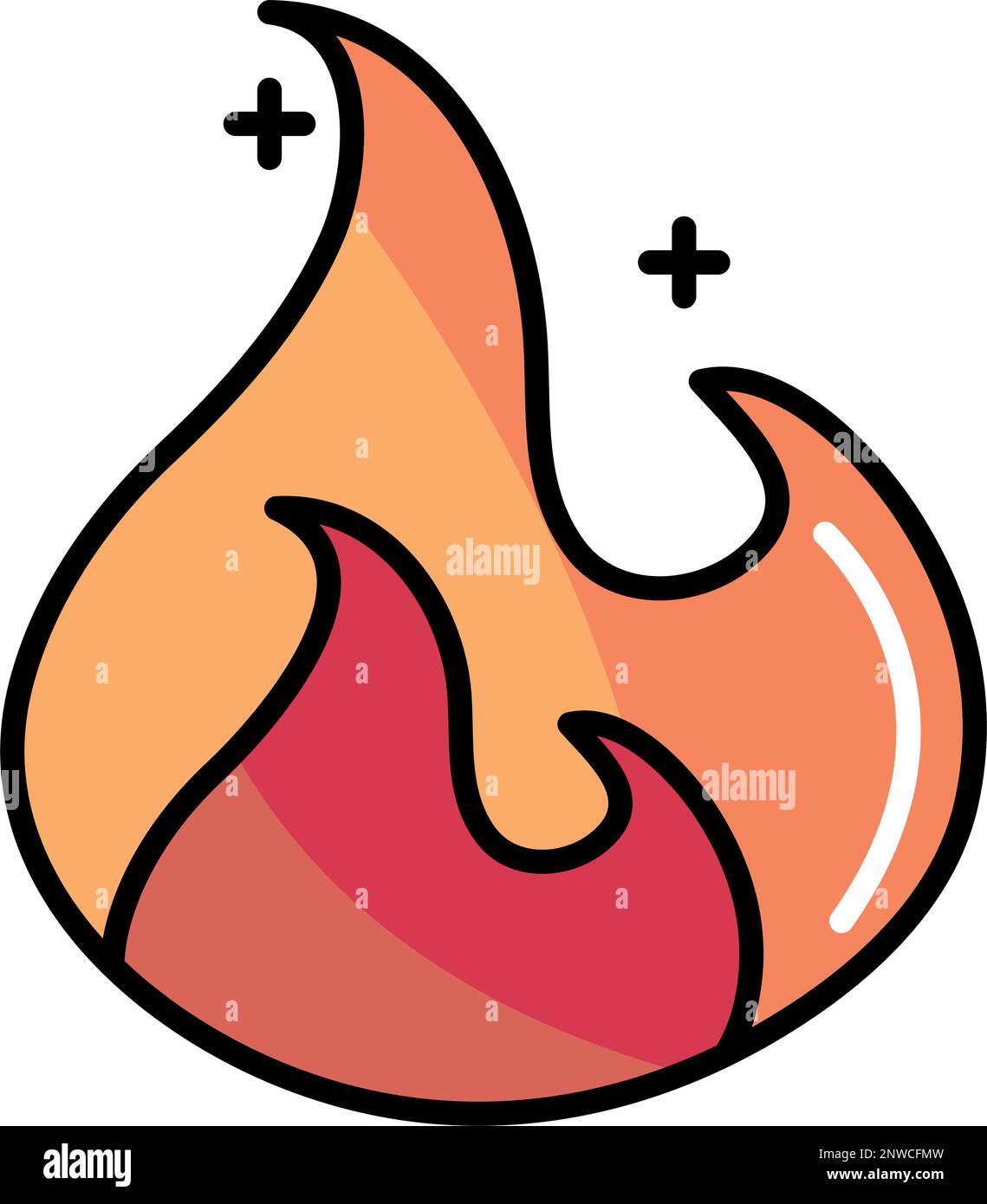 fire flame icon Stock Vector Image & Art - Alamy