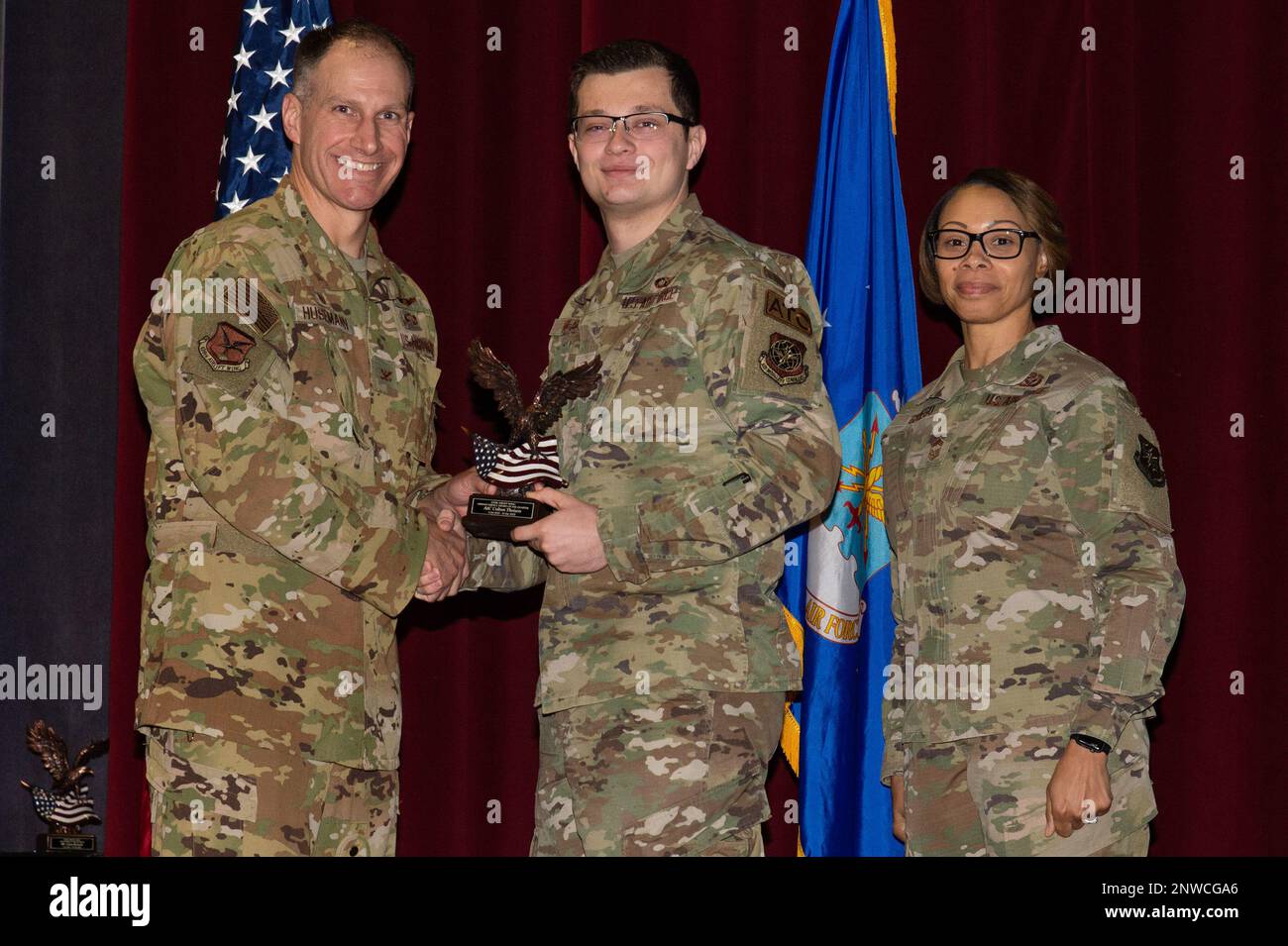 Col. Matt Husemann, left, 436th Airlift Wing commander and Chief Master ...