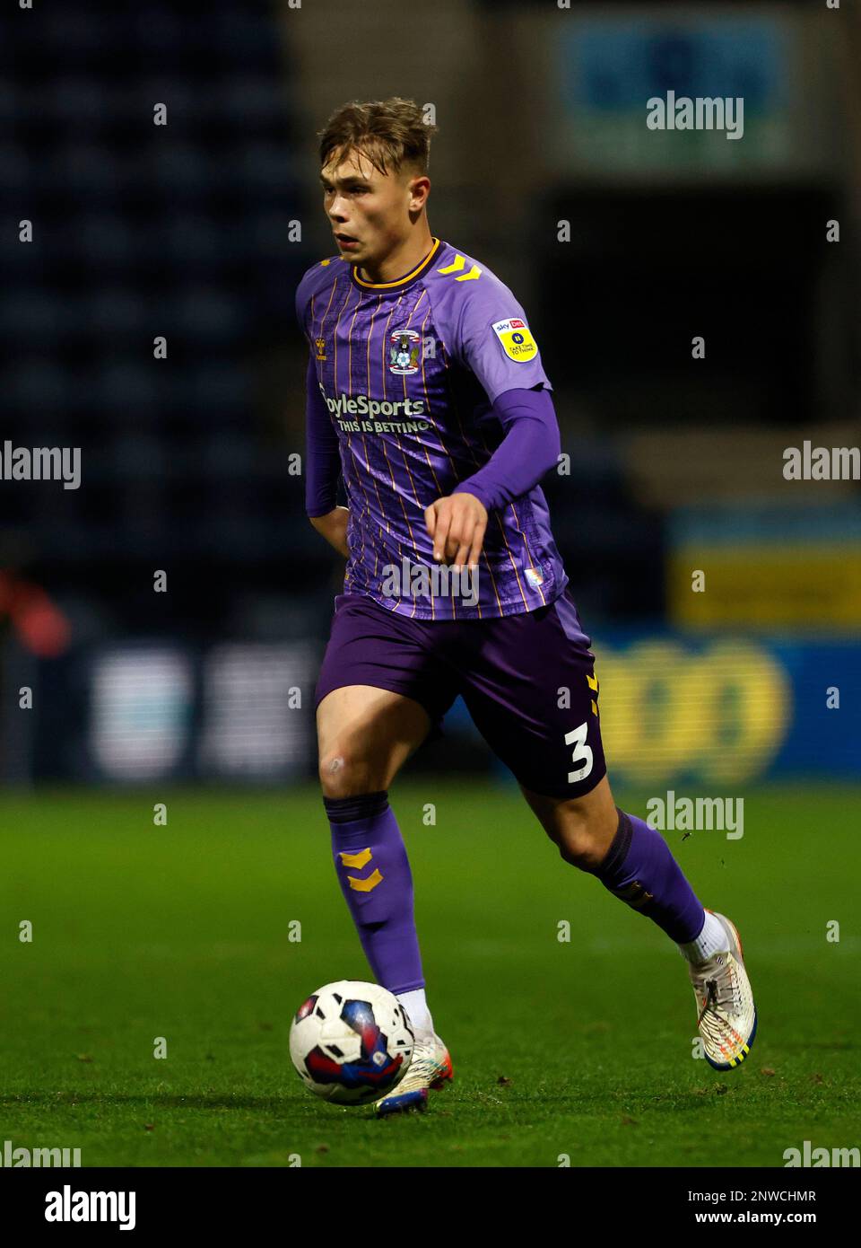 Coventry City's Callum Doyle during the Sky Bet Championship match at Deepdale, Preston. Picture date: Tuesday February 28, 2023. Stock Photo
