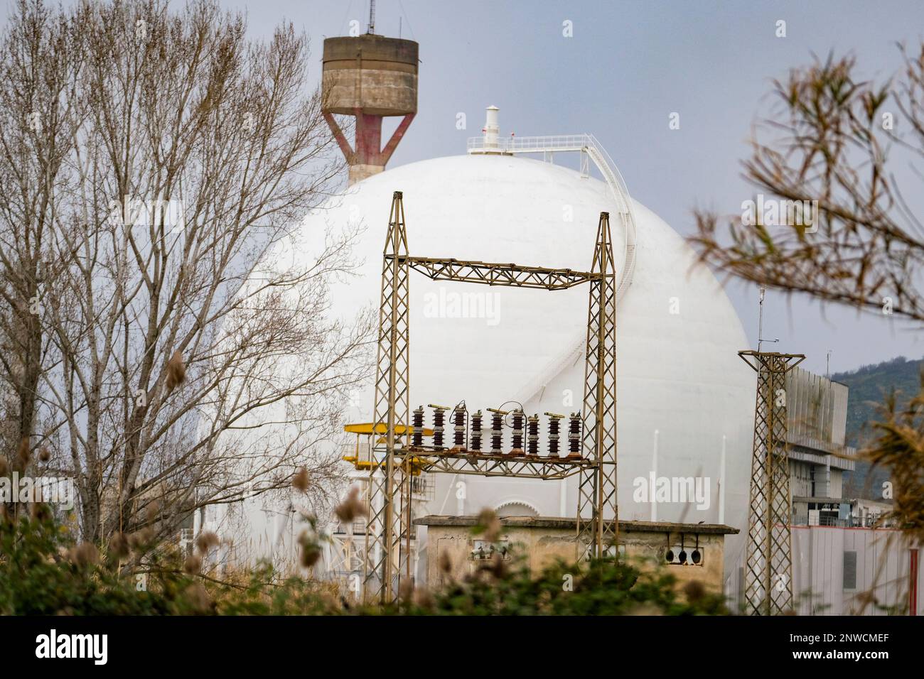 An image shows the Garigliano nuclear power plant, located on the outskirts  of Sessa Aurunca, 160 km south of Rome. The Garigliano plant was the second  of Italy's four nuclear power plants,