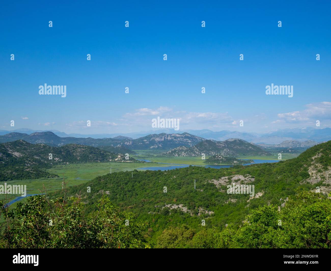 Lake Skadar landscape, Montenegro Stock Photo