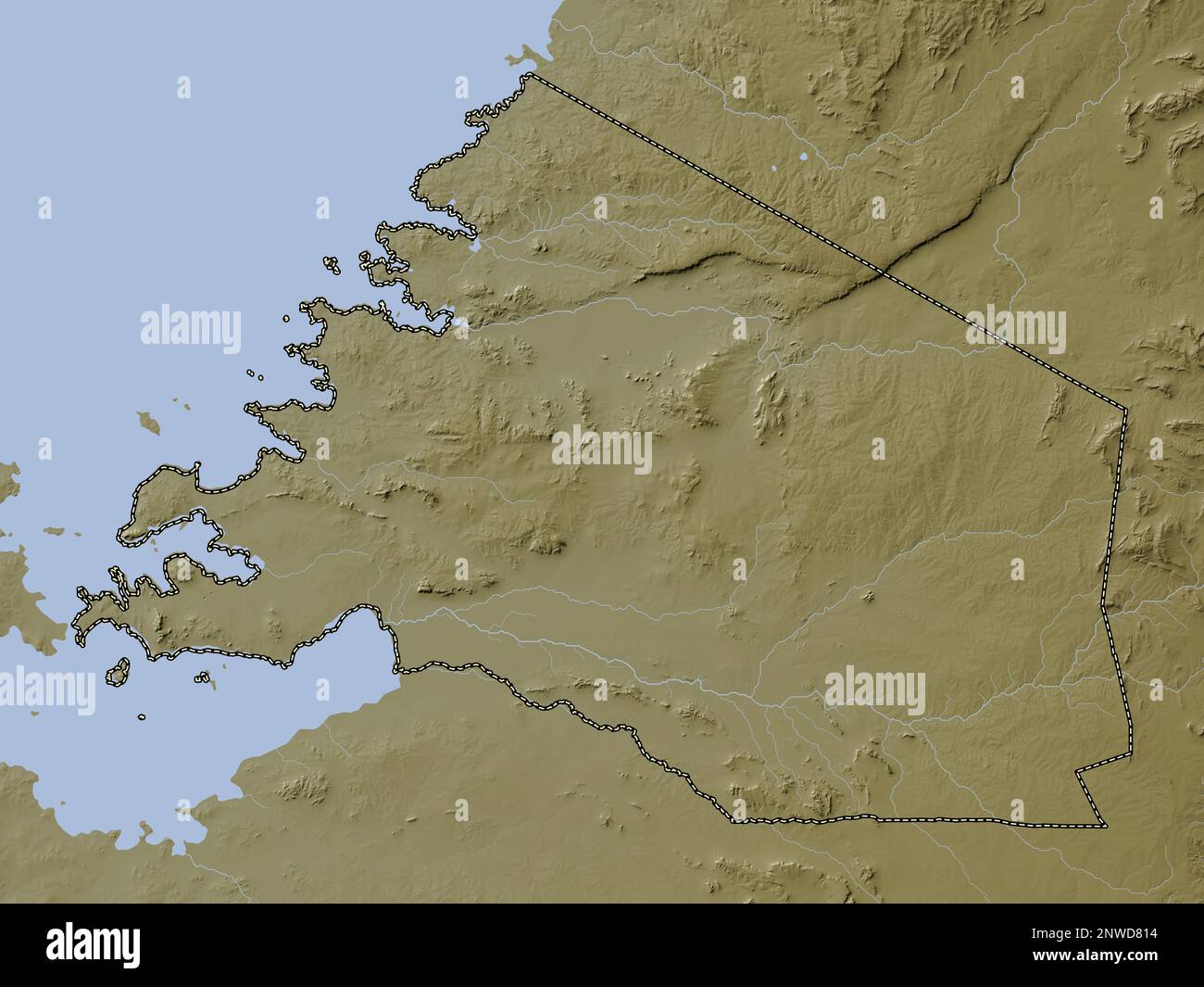 Mara, region of Tanzania. Elevation map colored in wiki style with ...