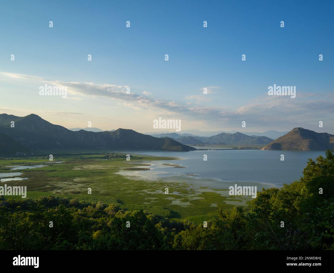 Lake Skadar landscape, Montenegro Stock Photo