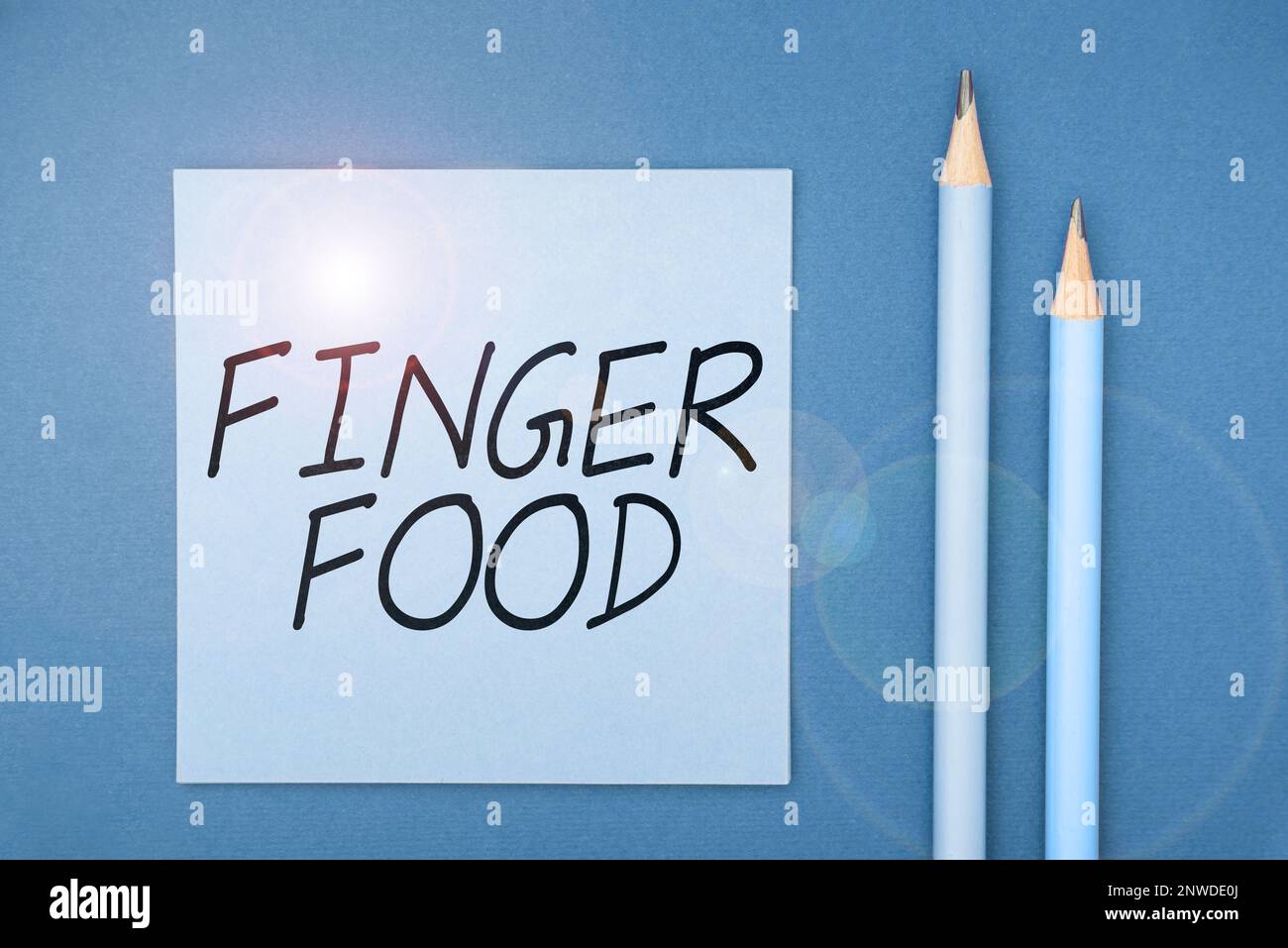Inspiration showing sign Finger Food, Business showcase products and