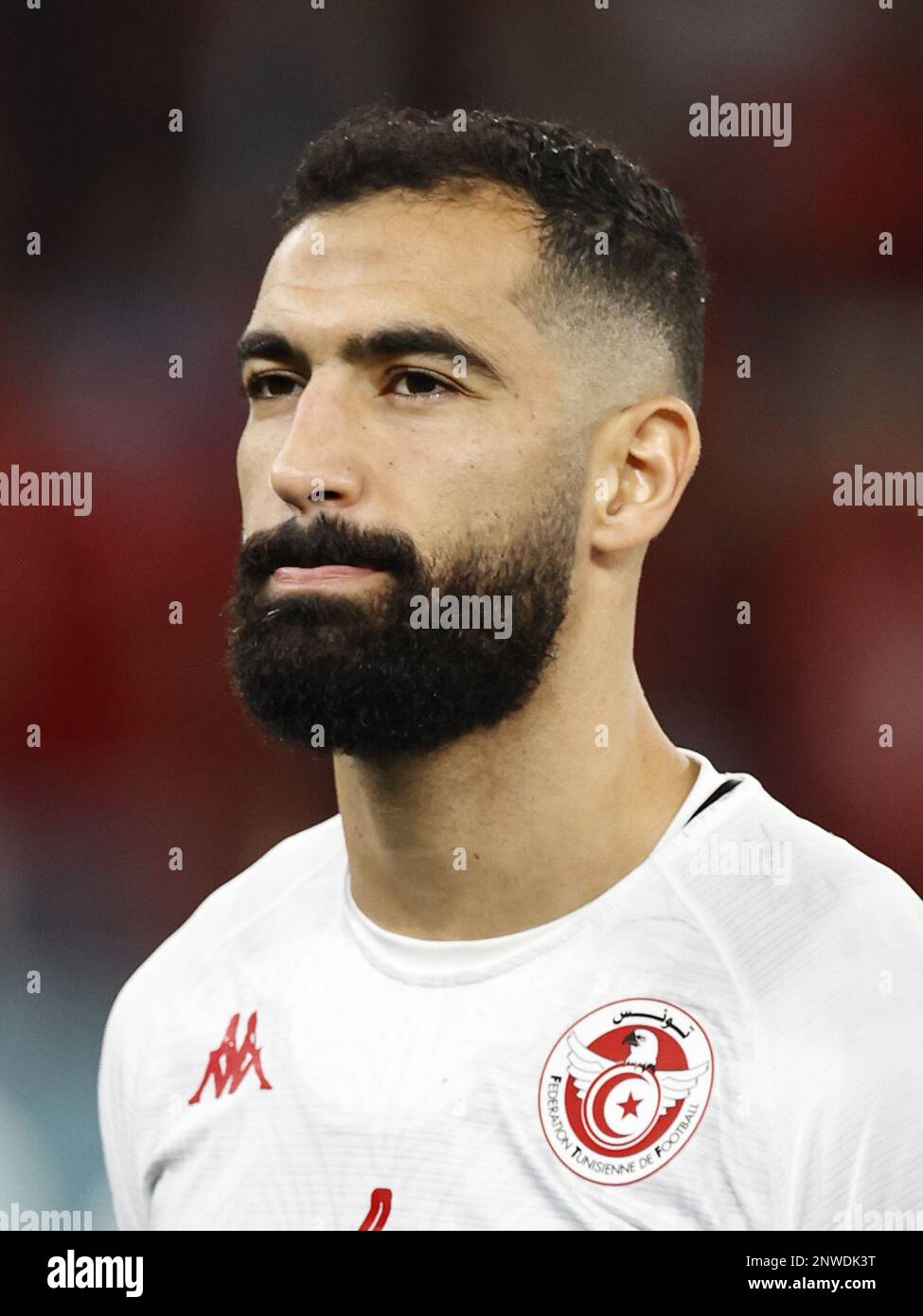 DOHA - Yassine Meriah of Tunisia during the FIFA World Cup Qatar 2022 group D match between Tunisia and France at Education City Stadium on November 30, 2022 in Doha, Qatar. AP | Dutch Height | MAURICE OF STONE Stock Photo