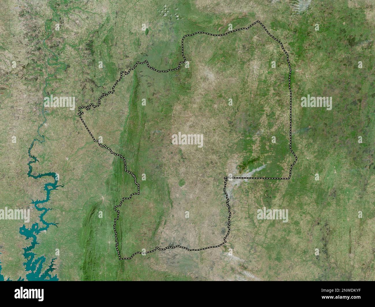 Centrale, region of Togo. High resolution satellite map Stock Photo Alamy