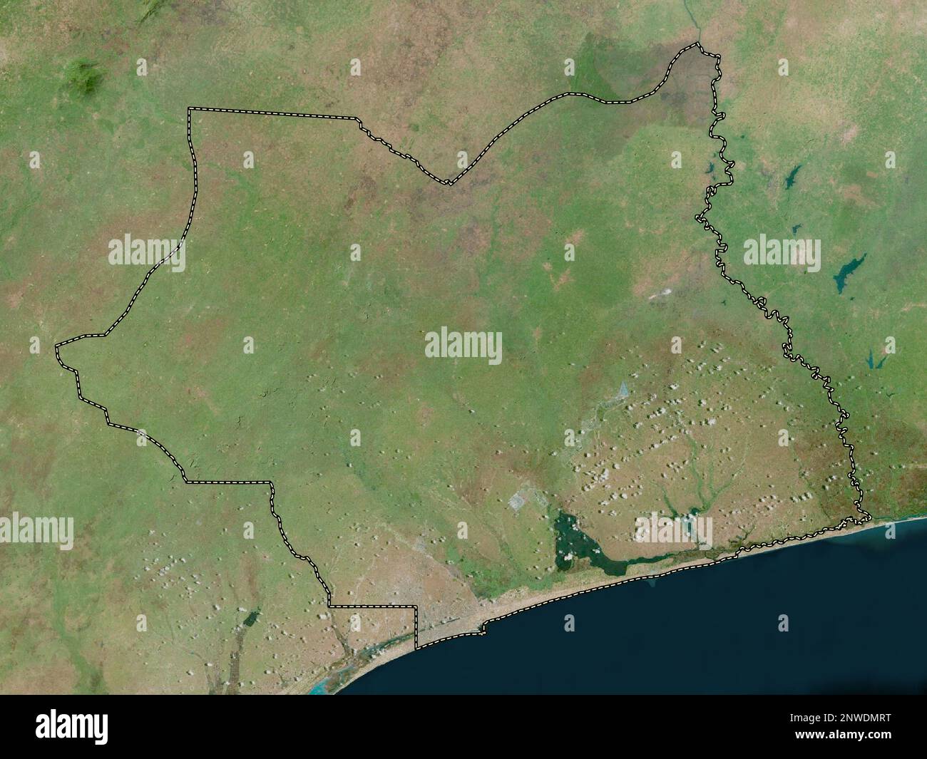 Maritime, region of Togo. High resolution satellite map Stock Photo - Alamy