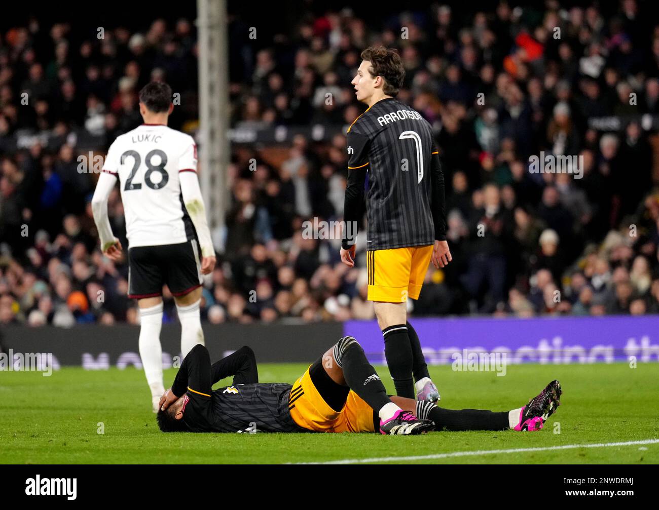 Leeds United's Weston McKennie rues a missed chance during the Emirates