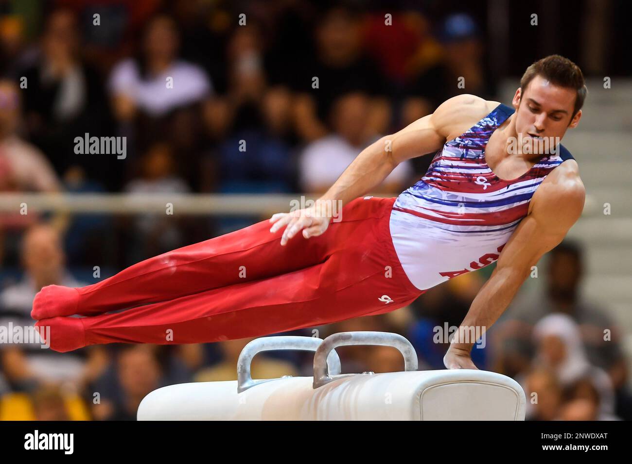 January 2, 2016 Doha, Qatar SAM MIKULAK competes on the pommel