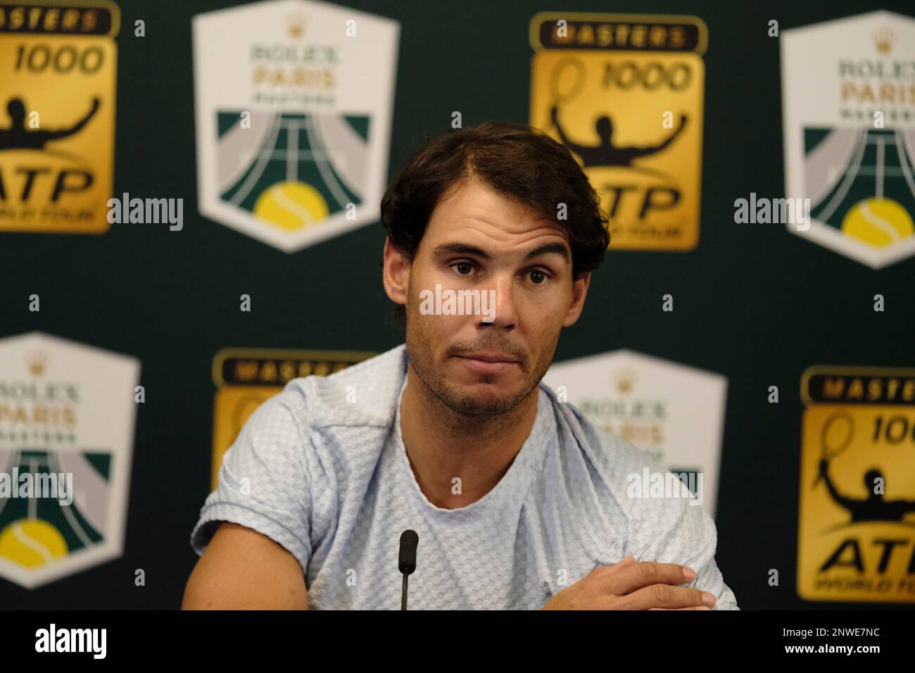 October 31, 2018 - Paris, France - The Spanish player RAFAEL NADAL world  number one announces his misdraw of the Rolex Paris Master tournaments at  AccorHotel arena Paris France (Credit Image: ©
