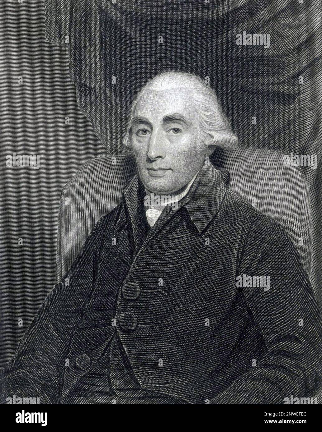 Joseph Black (1728 – 1799) Scottish physicist and chemist, Stock Photo