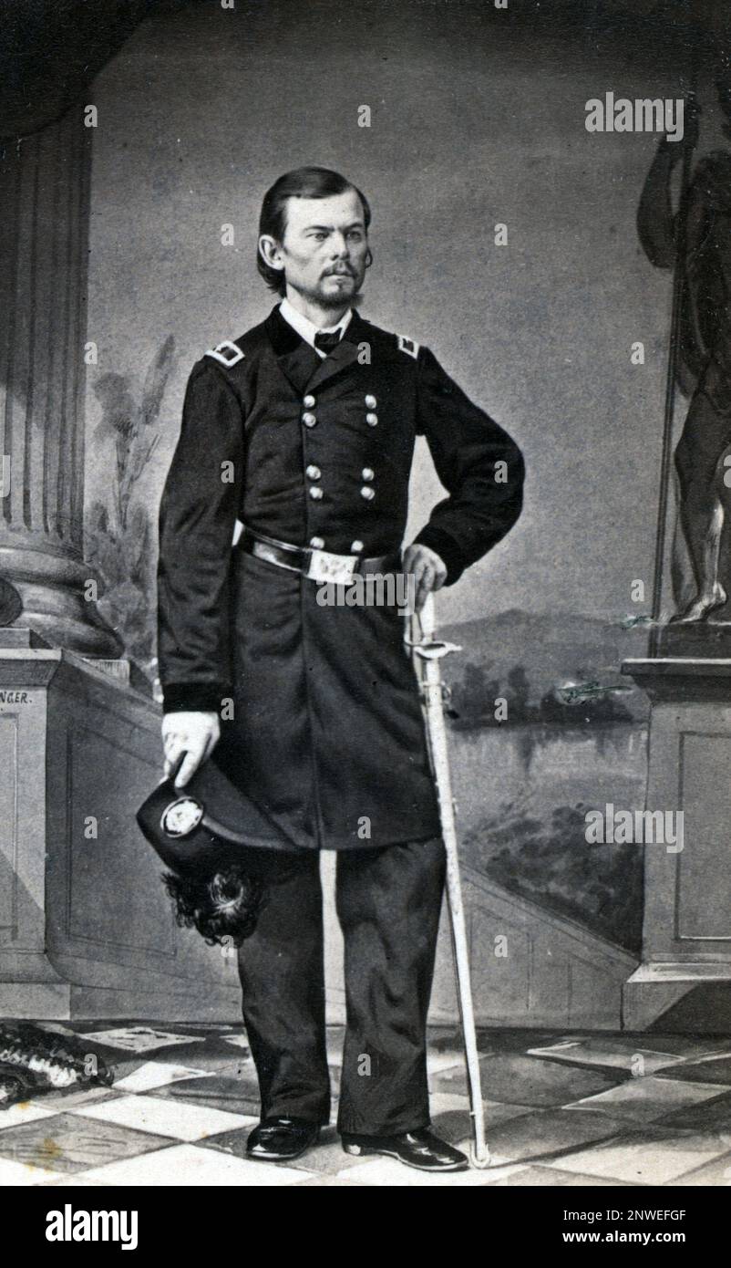 Franz Sigel (1824 – 1902) German American military officer, served as a Union major general in the American Civil War. Stock Photo