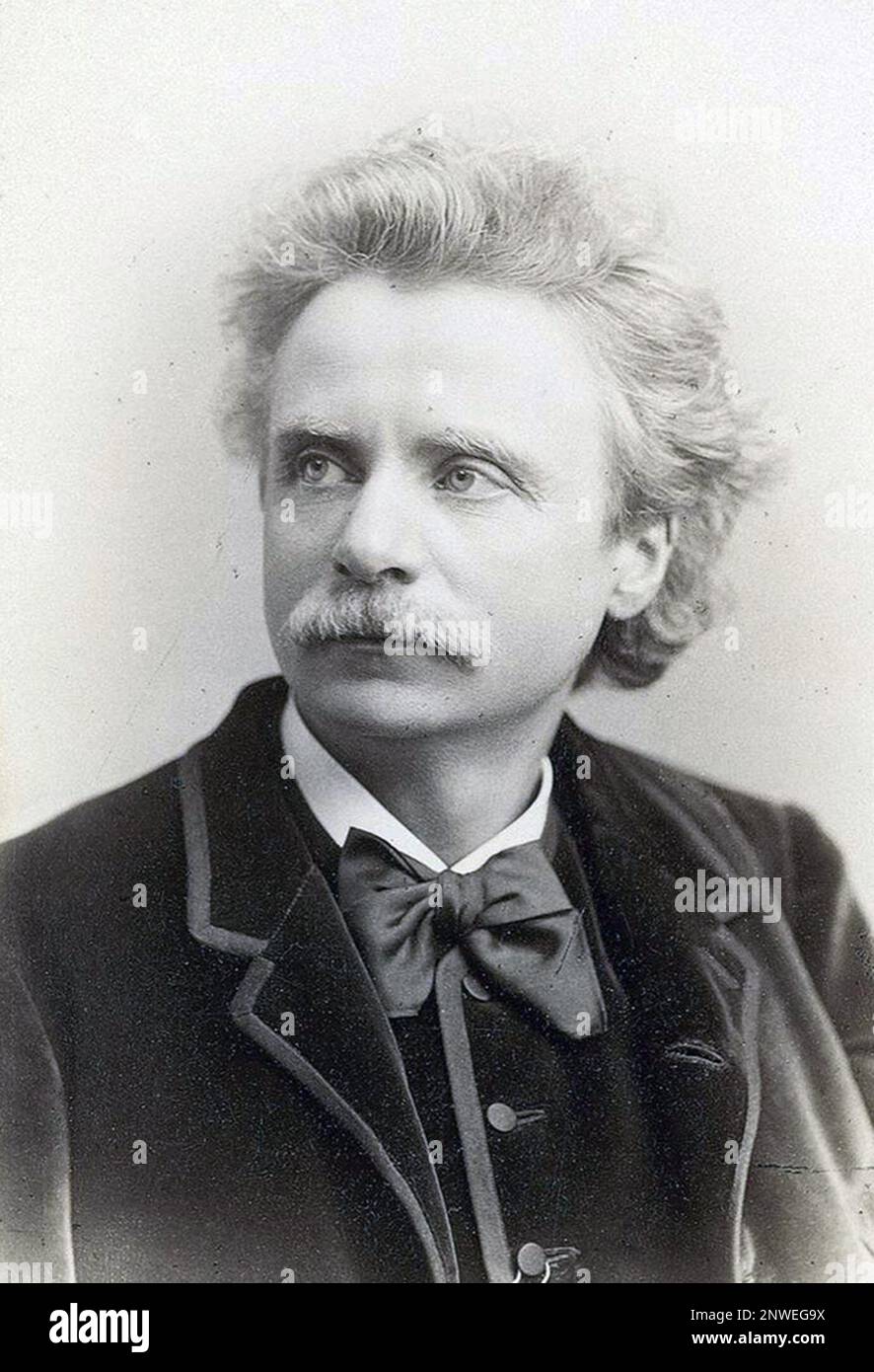 Edvard Grieg, Edvard Hagerup Grieg (1843 – 1907) Norwegian composer and pianist. Stock Photo
