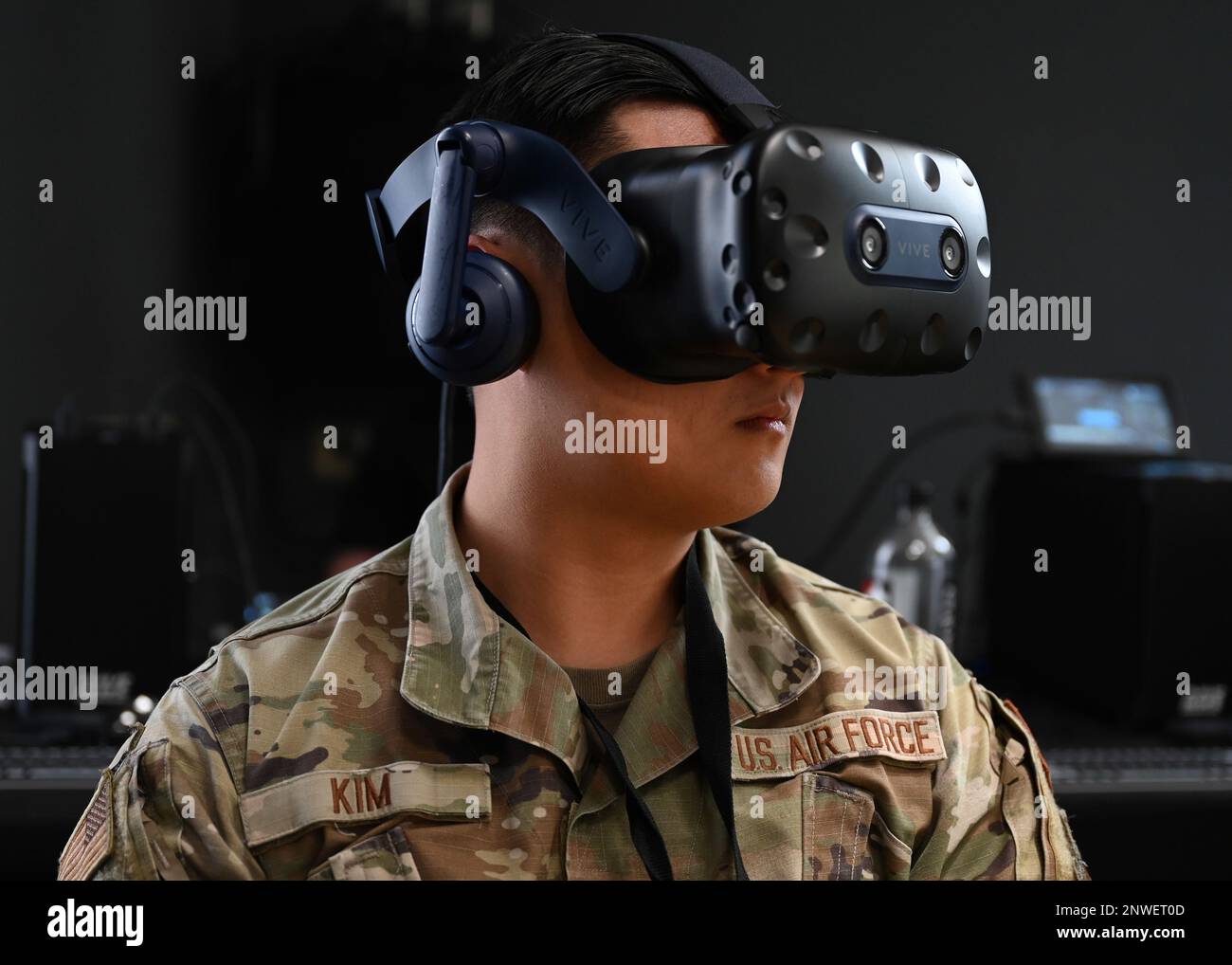 U.S. Air Force 1st Lt. Uibin Kim, 17th Contracting Squadron contract