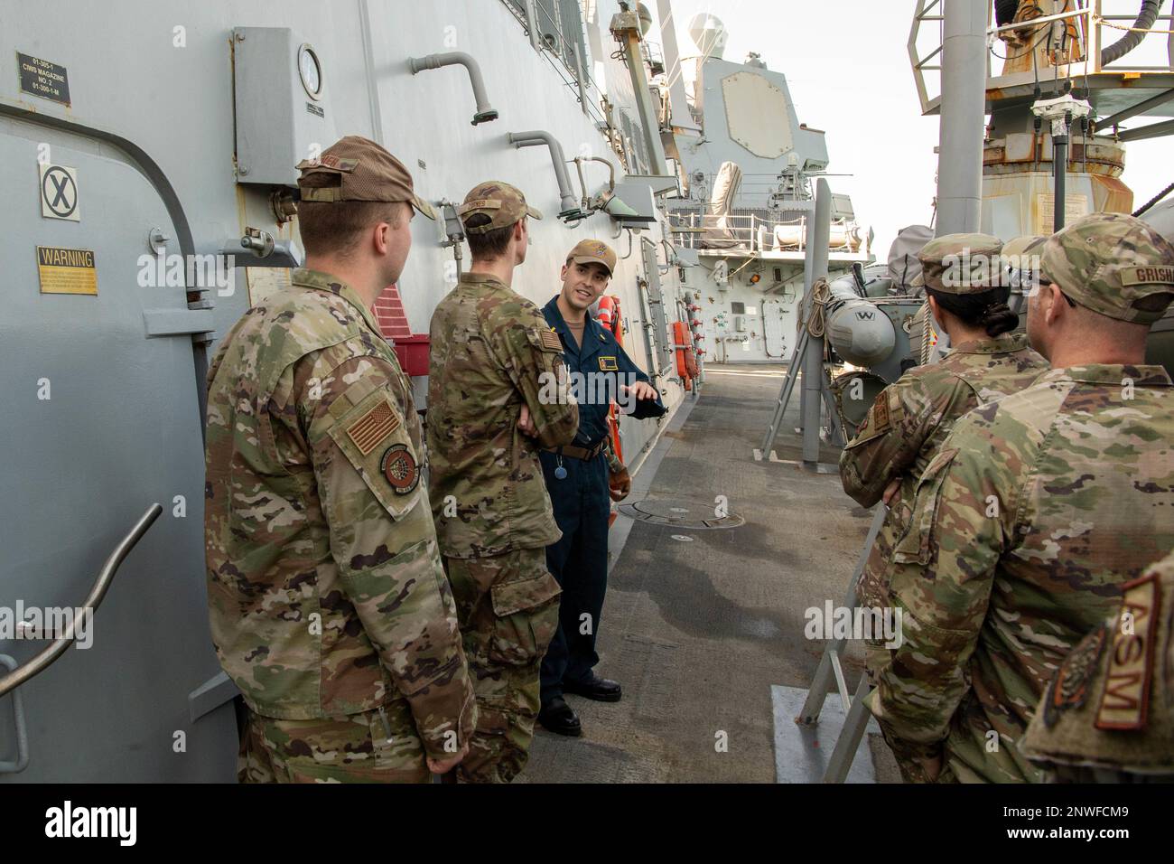 ROTA, Spain (January 4, 2023)- Ens. Jacob Jackson, assigned to the ...