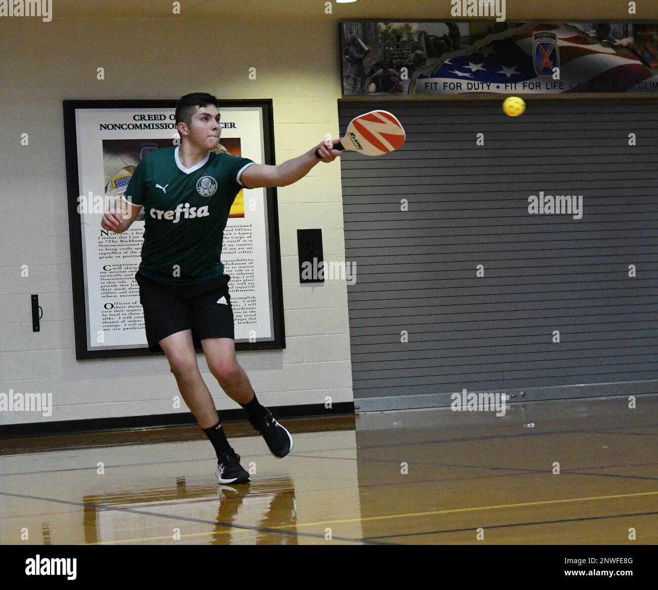 Pickleball made its first appearance inside Magrath Sports Complex on