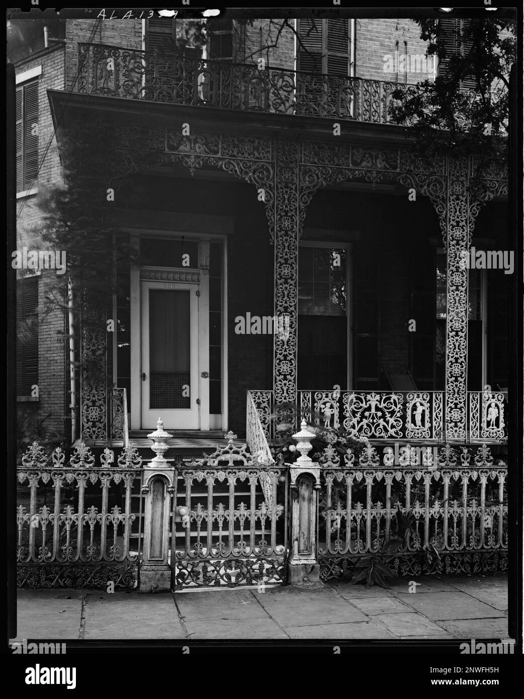 McMillan House, 256 Joachim St., Ironwork, Mobile, Mobile County