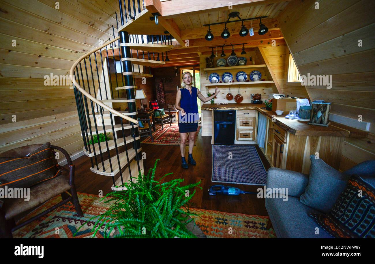 In this Sept. 3, 2018 photo Christina Salway, the interior designer for